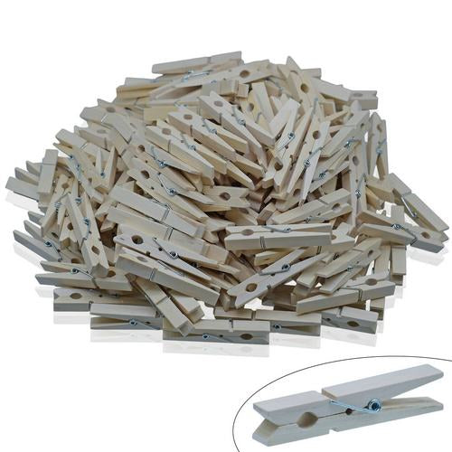 Gift To Love | Wooden Clip Natural 200Pcs XL Big 7.2CM | Code : WCN105