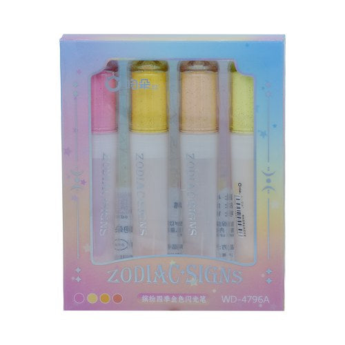 Gift To Love | Zodiac Signs Glitter Marker Tube 3 Colors | Code : WD-4796A