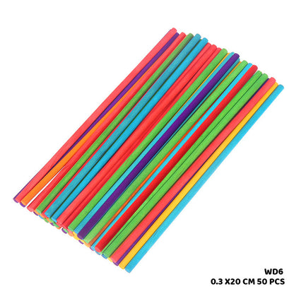 Gift To Love | Wood Stick Color | Size : 0.3 Cm X 20 Cm | Pcs : 50 Pcs | Code : WD6