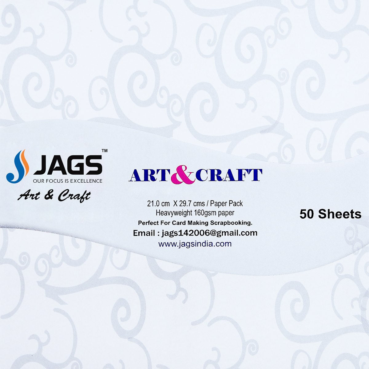Gift To Love | Paper | Color : White | Size : 12X12 | Pcs : 50 Sheets | Code : WEP12X50