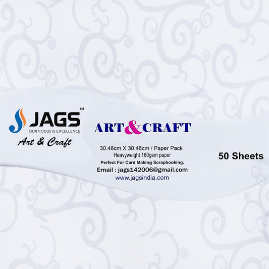 Gift To Love | Paper | Color : White | Size : 6X6 | Pcs : 50 Sheets | Code : WEP66X50
