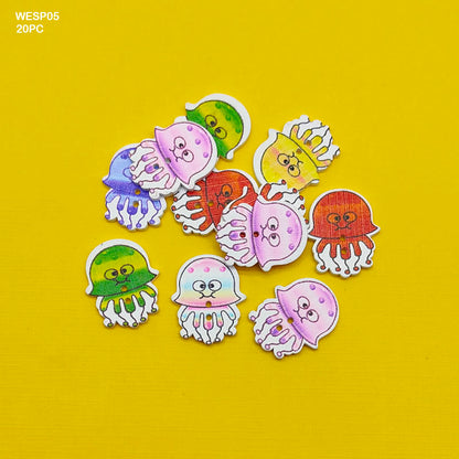 Gift To Love | Wooden Embellishment | Pcs : 20 Pcs | Code : WESP05