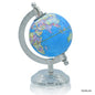 Gift To Love | World Globe Educational Blue Silver Base 3 Inch | Code : WGEBL3IN