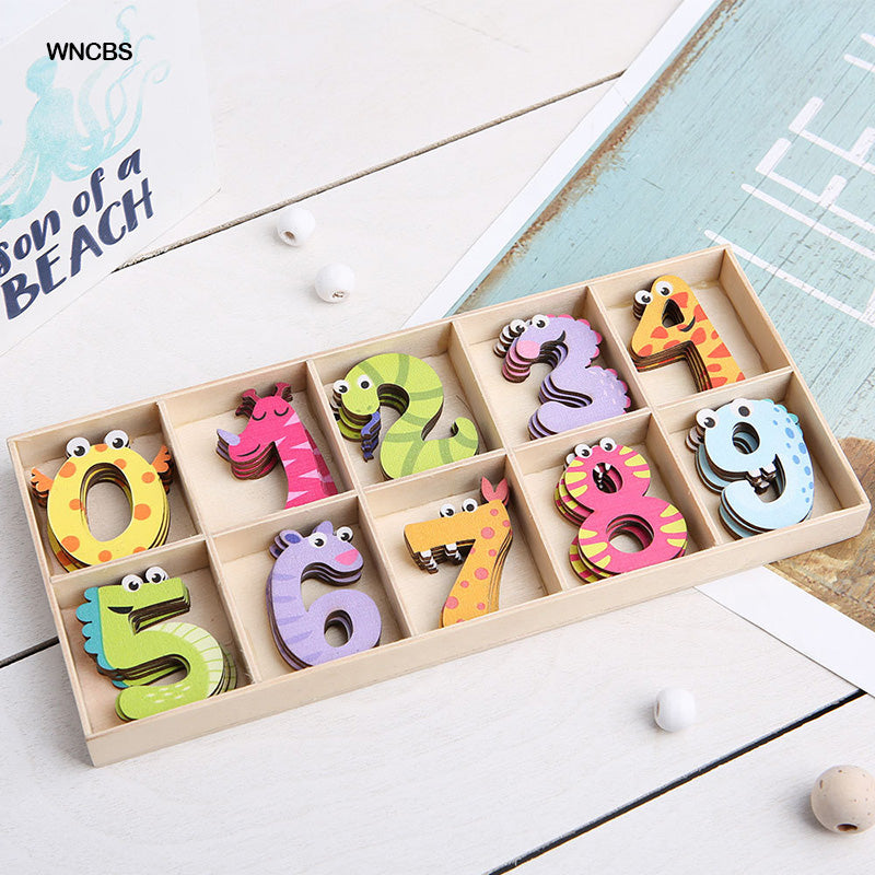 Gift To Love | Wooden Number Printed Snake | Code : WNCBS
