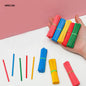 Gift To Love | Wood Round Stick | Color : Colored | Size : 8 Cm X 5 Mm | Pcs : 100 Sticks | Code : WRC100