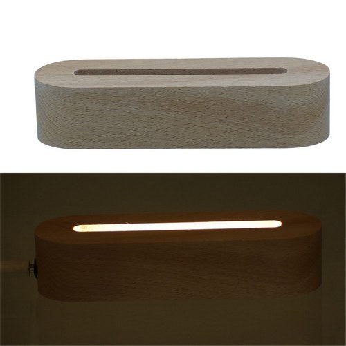 Gift To Love | Wooden Stand With 4 Inch Led Light 6 Inch 10MM Grua | Code : WSWC01