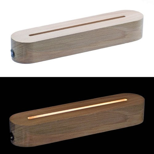 Gift To Love | Wooden Stand With 6 Inch Led Light 8 Inch 5MM Grua | Code : WSWC03