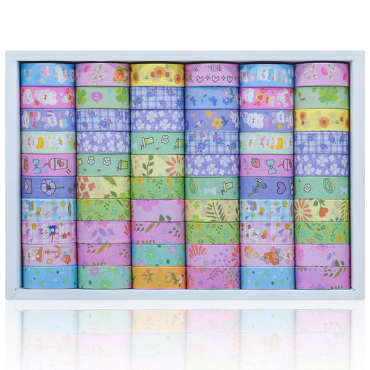 Gift To Love | Craft Tape Washi | Size : 1.5 Cm X 2 M | Pcs : 60 Pcs | Code : WTPC-C