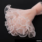 Gift To Love | Wrapping Paper Net Wrinkled With White Ball Chain | Color : Pastel Peach | Code : MG2513H