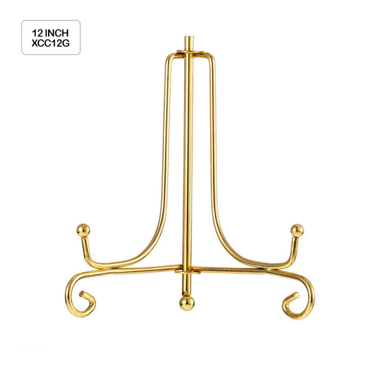 Gift To Love | Frame Holder Display Stand Iron | Color : Gold | Size : 12 Inch | Code : XCC12G