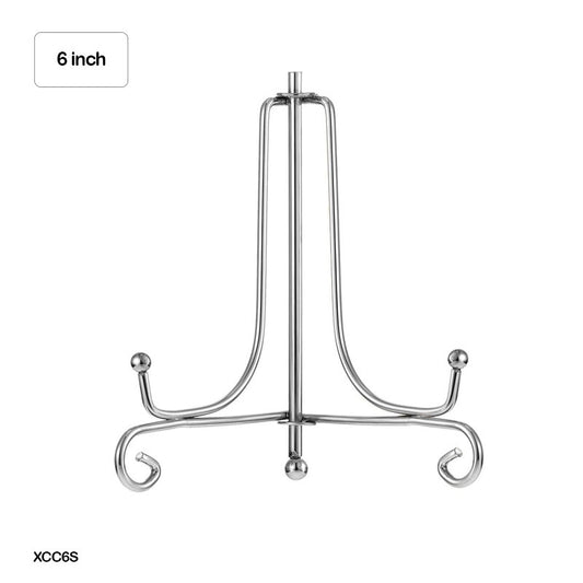 Gift To Love | Frame Holder Display Stand Iron | Color : Silver | Size : 6 Inch | Code : XCC6S