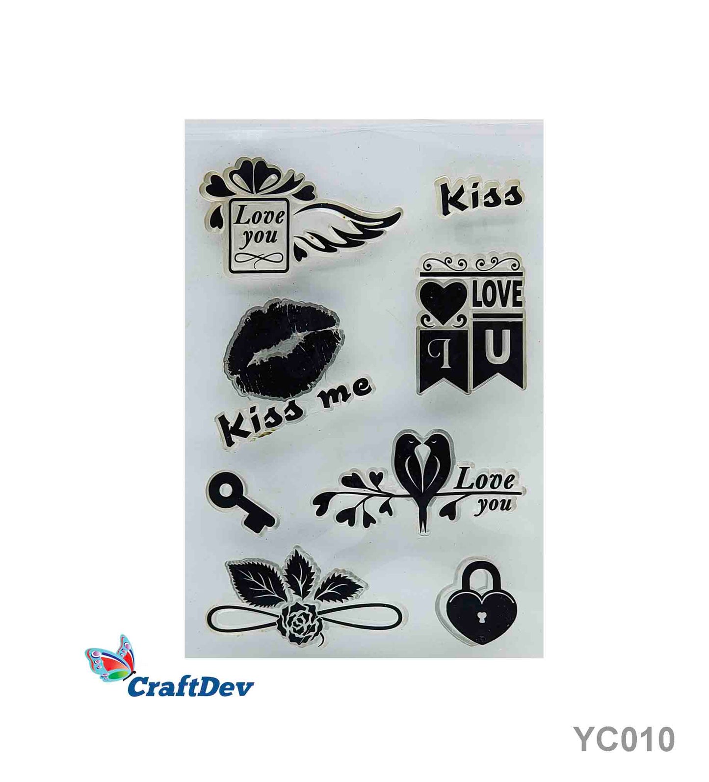 CLEAR STAMP SMALL (YC010) - GIFT TO LOVE