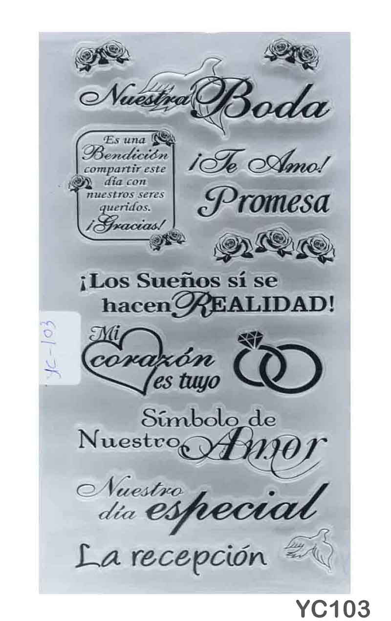 CLEAR STAMP SMALL (YC103) - GIFT TO LOVE