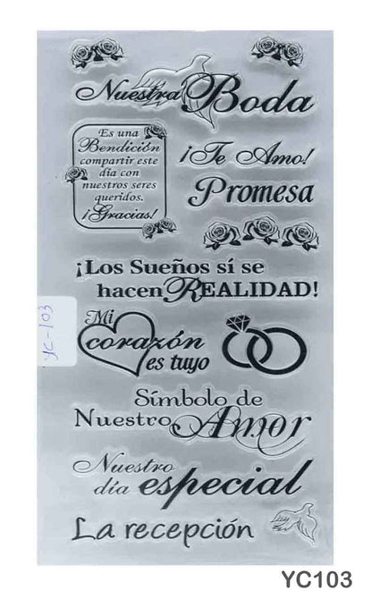 CLEAR STAMP SMALL (YC103) - GIFT TO LOVE
