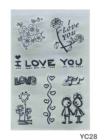 CLEAR STAMP SMALL (YC28) - GIFT TO LOVE