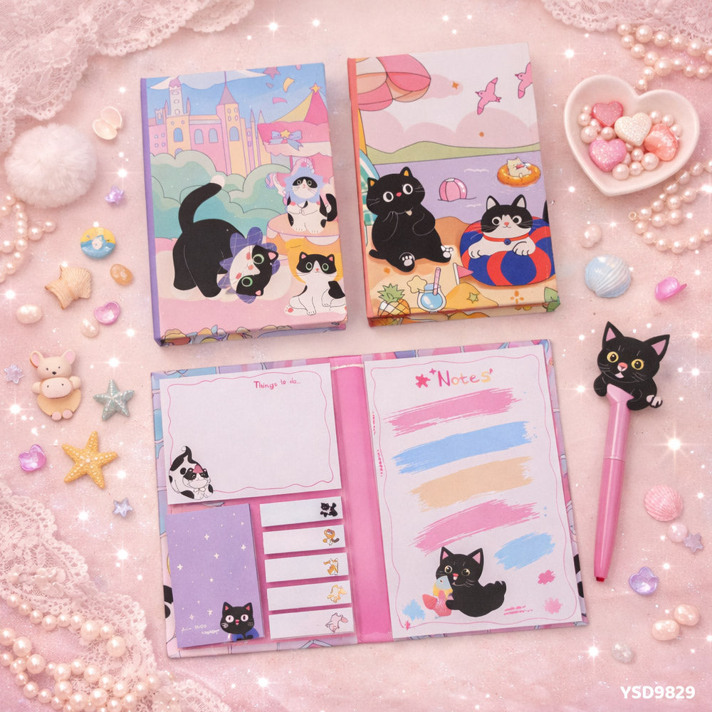 Gift To Love | Sticky Planner Cartoon Print | Size : 112 X 167 Mm | Code : YSD9829