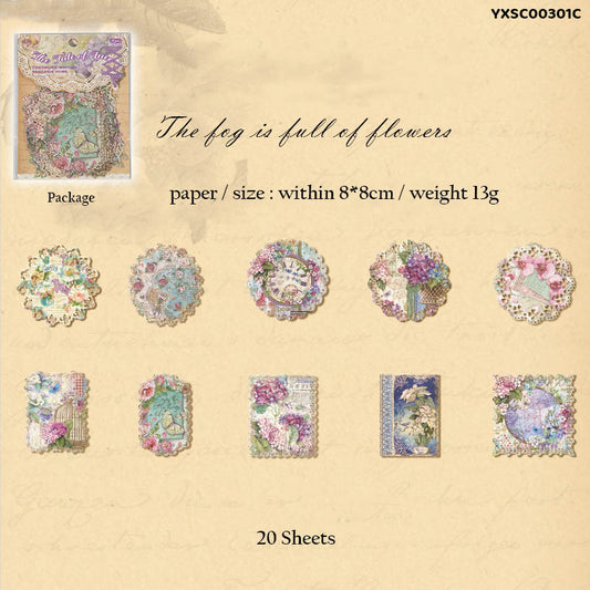 Gift To Love | The Tale Of Lace Deco Paper Cutout | Pcs : 20 Pc | Code : YXSC00301C