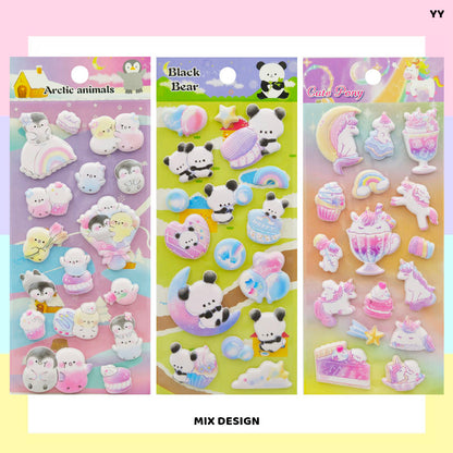 Gift To Love | 3D Animal Cartoon Print Sticker | Code : YY