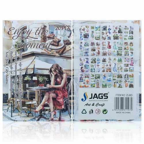 Gift To Love | Sticker Exquisite Die-Cut Note Book In 20Pcs In Side | Code : ZLMD