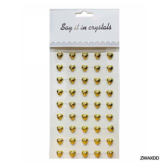 Gift To Love | Heart Sticker | Color : Gold | Code : ZWAXDD